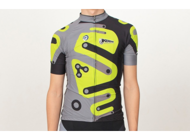 Tricou ciclism cu mânecă scurtă KEREKVAR PRO verde