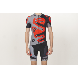 Pantaloni ciclism Kerekvar PRO rosu