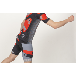 Tricou ciclism cu mânecă scurtă KEREKVAR EXPERT rosu