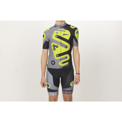Tricou ciclism cu mânecă scurtă KEREKVAR EXPERT verde